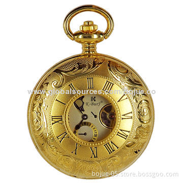 Semi Automatic Mechanical Men's Vintage Pocket Cold Cover Watch with CE/RoHS Mark